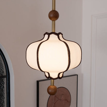 Elegant Fabric Lantern Pendant Light