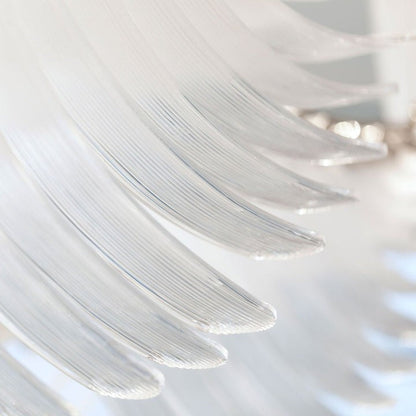 Feathered Glass Wing LED Chandelier