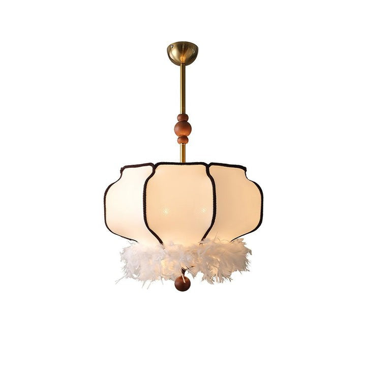 Feathered LED Lantern Pendant Light