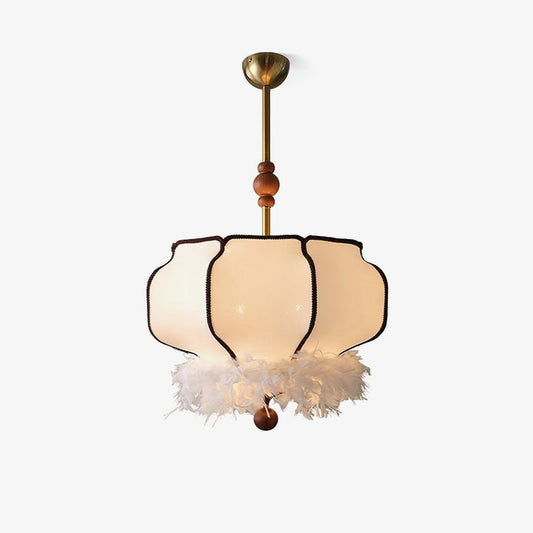 Feathered LED Lantern Pendant Light