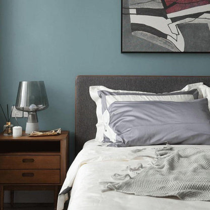 Flame-Inspired Concrete & Glass Table Lamp