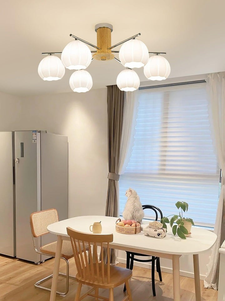 Floral Bud Glass Ceiling Light Fixture