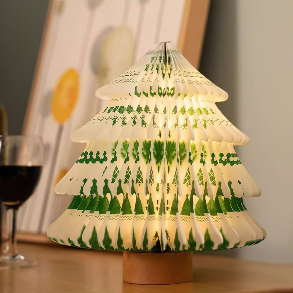 Foldable Christmas Tree LED Table Lamp