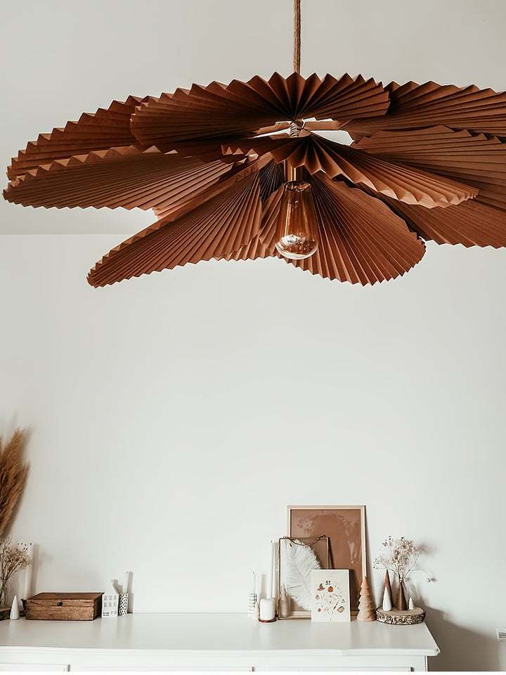 Folded Lotus Leaf Pendant Light