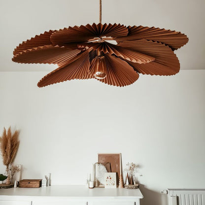 Folded Lotus Leaf Pendant Light