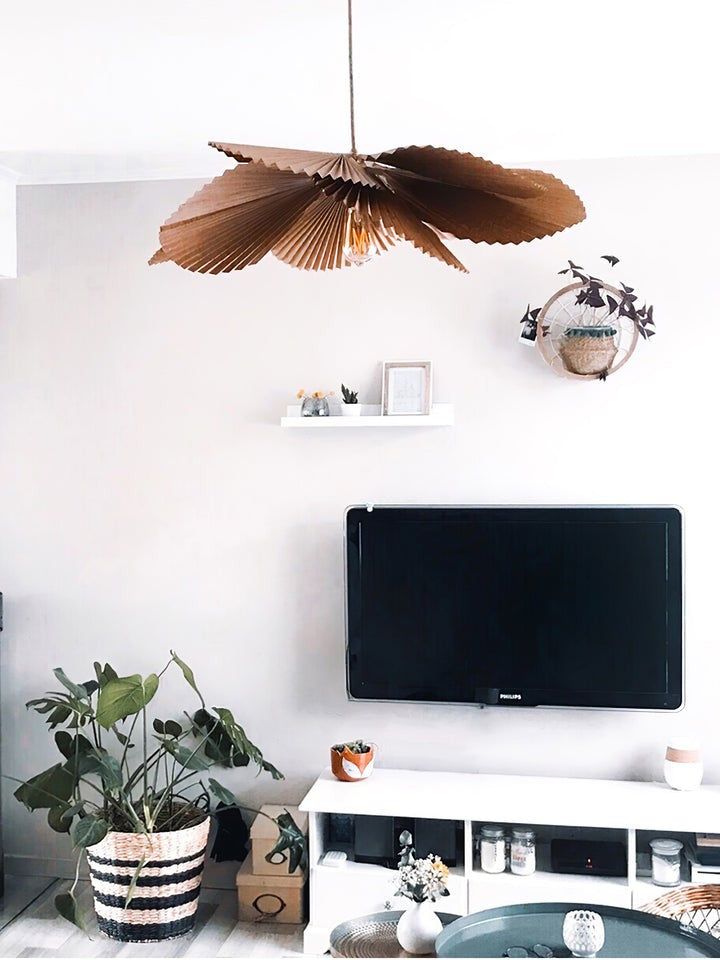 Folded Lotus Leaf Pendant Light