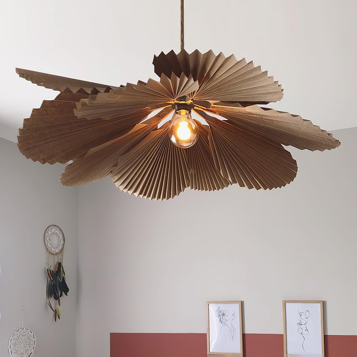 Folded Lotus Leaf Pendant Light