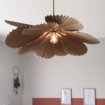 Folded Lotus Leaf Pendant Light