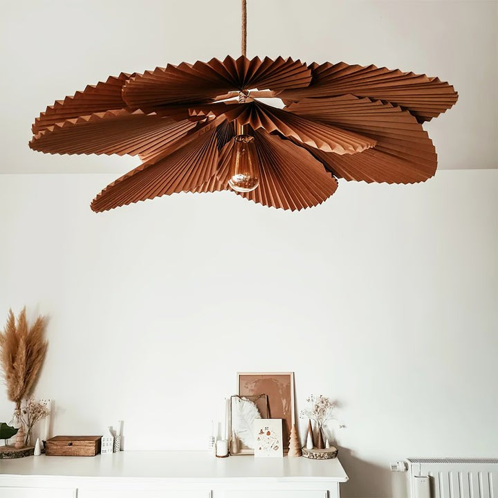 Folded Lotus Leaf Pendant Light
