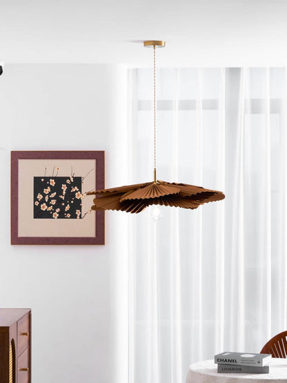 Folded Lotus Leaf Pendant Light