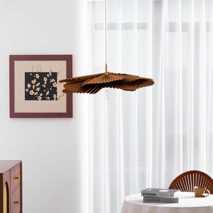 Folded Lotus Leaf Pendant Light