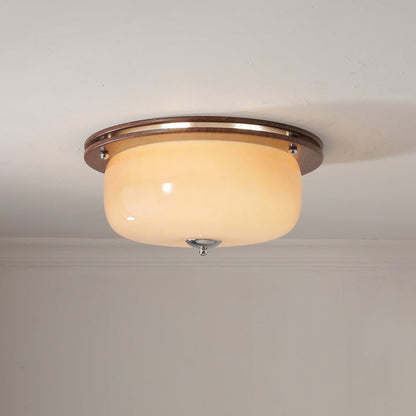 Frosted Glass Dome LED Flush Mount Light