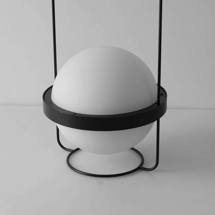 Garden-Inspired LED Table Lamp with Planter & Acrylic Globe