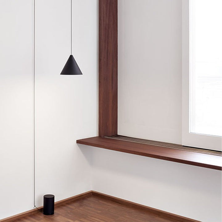 Geometric Cable-Wrapped Pendant Light
