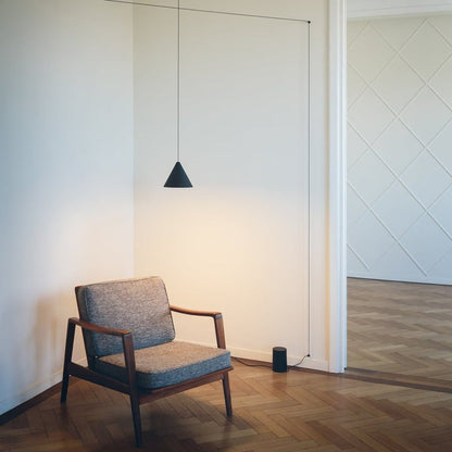 Geometric Cable-Wrapped Pendant Light
