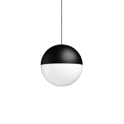 Geometric Cable-Wrapped Pendant Light