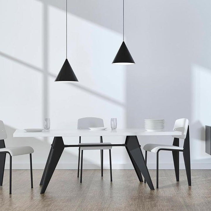 Geometric Cable-Wrapped Pendant Light