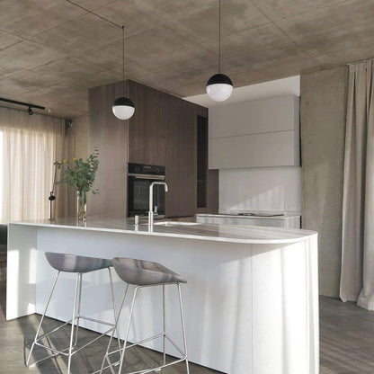 Geometric Cable-Wrapped Pendant Light