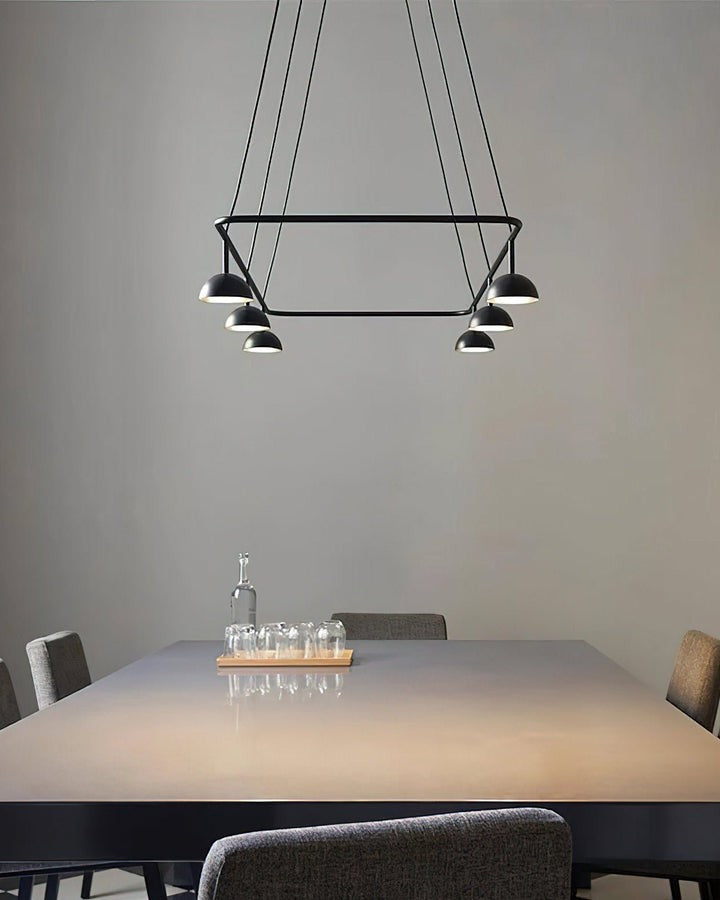 Geometric Metal LED Pendant Chandelier