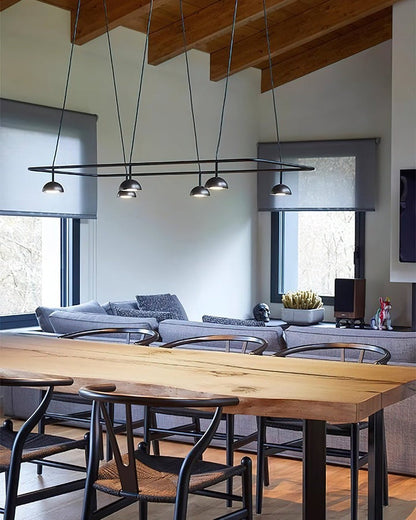 Geometric Metal LED Pendant Chandelier
