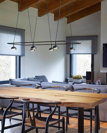 Geometric Metal LED Pendant Chandelier