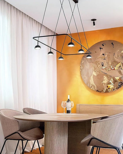 Geometric Metal LED Pendant Chandelier