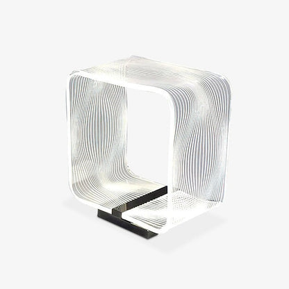 Geometric Wire Cube LED Table Lamp