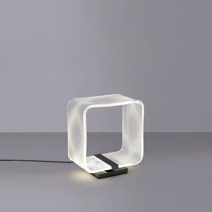 Geometric Wire Cube LED Table Lamp