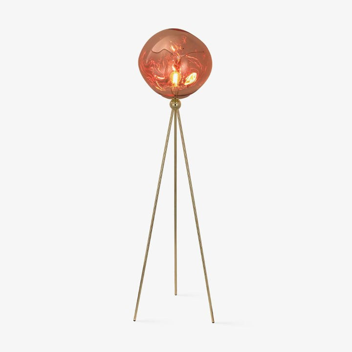 Glowing Lava Rock Tripod Floor Lamp