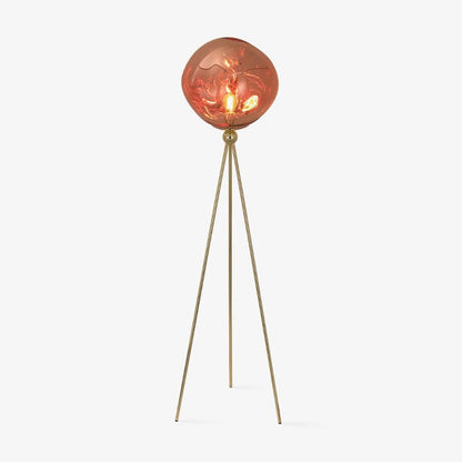 Glowing Lava Rock Tripod Floor Lamp
