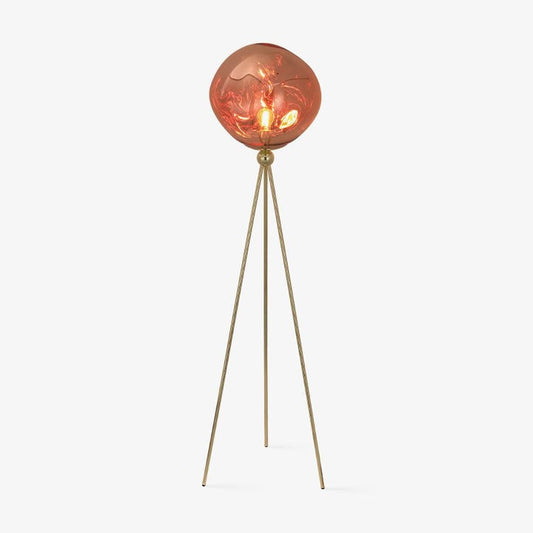 Glowing Lava Rock Tripod Floor Lamp