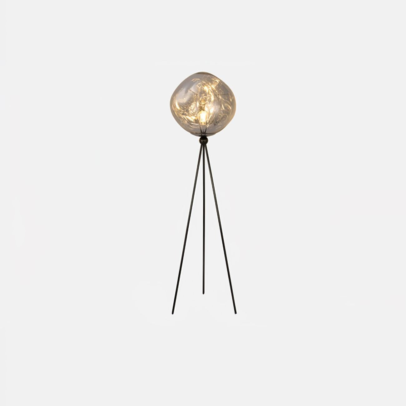 Glowing Lava Rock Tripod Floor Lamp