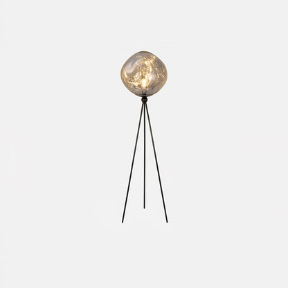 Glowing Lava Rock Tripod Floor Lamp