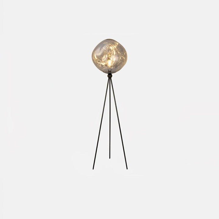 Glowing Lava Rock Tripod Floor Lamp