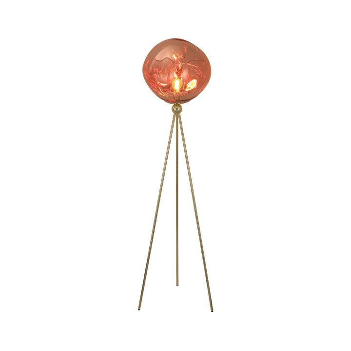 Glowing Lava Rock Tripod Floor Lamp