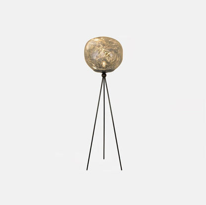Glowing Lava Rock Tripod Floor Lamp