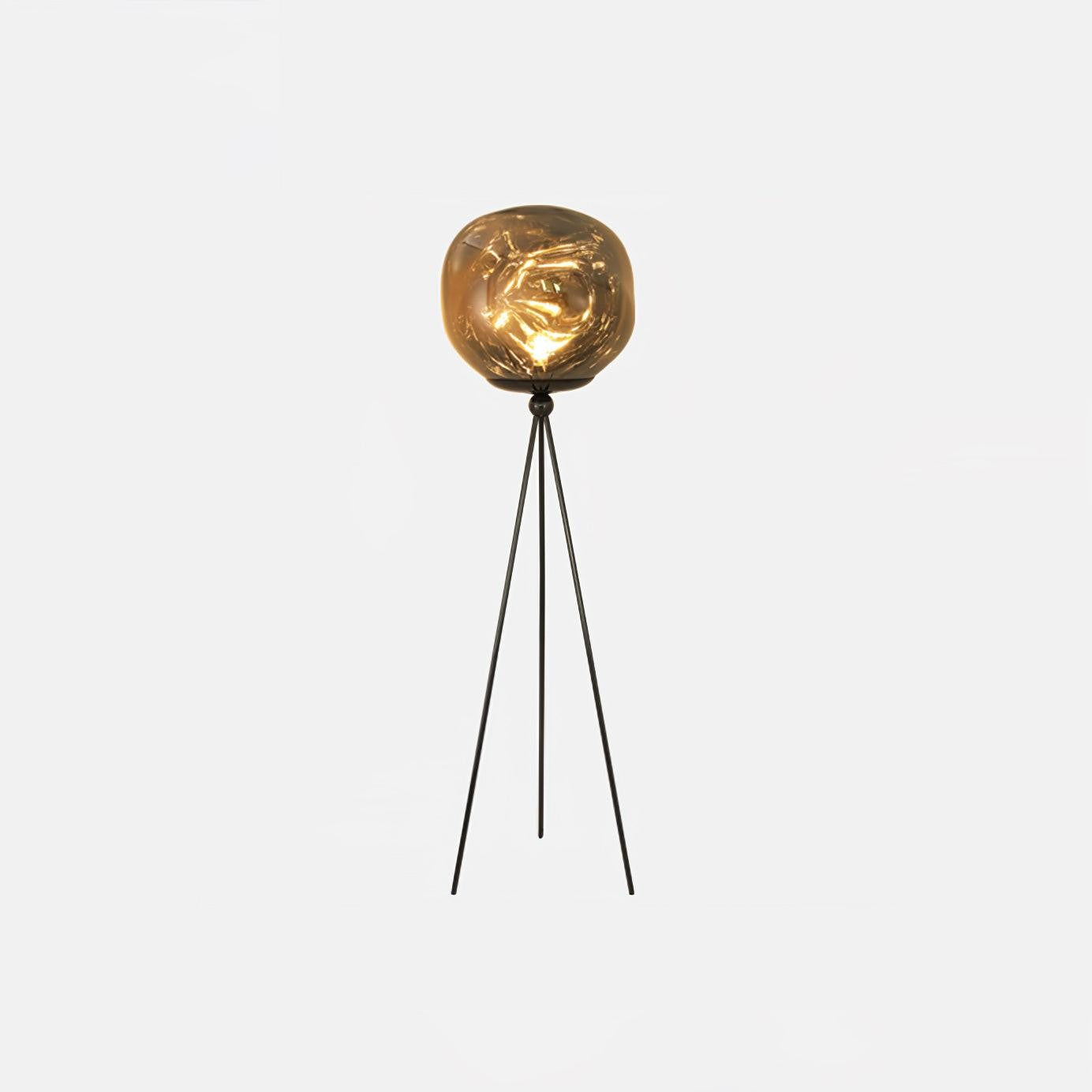 Glowing Lava Rock Tripod Floor Lamp