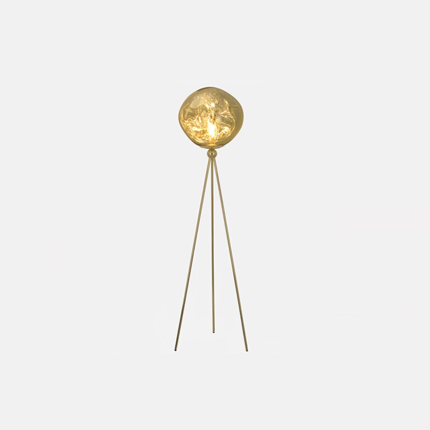 Glowing Lava Rock Tripod Floor Lamp