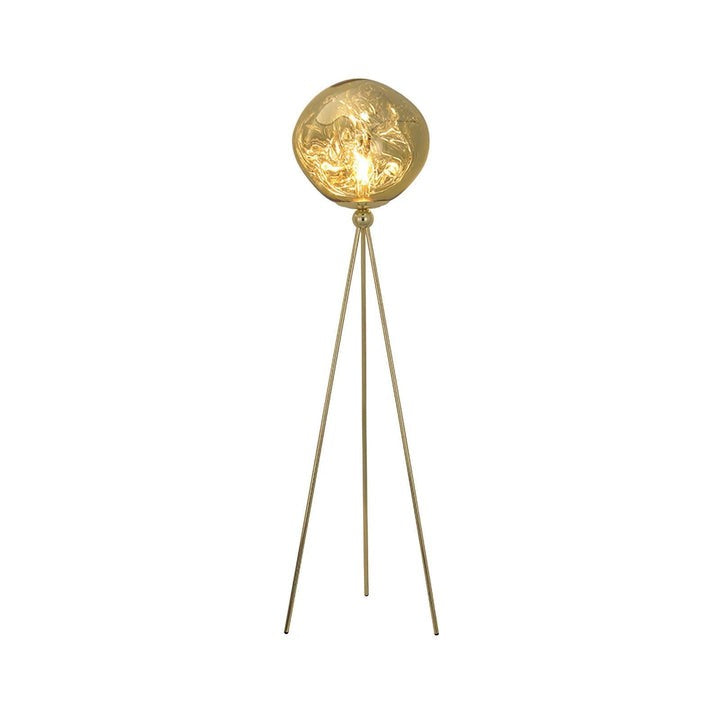 Glowing Lava Rock Tripod Floor Lamp