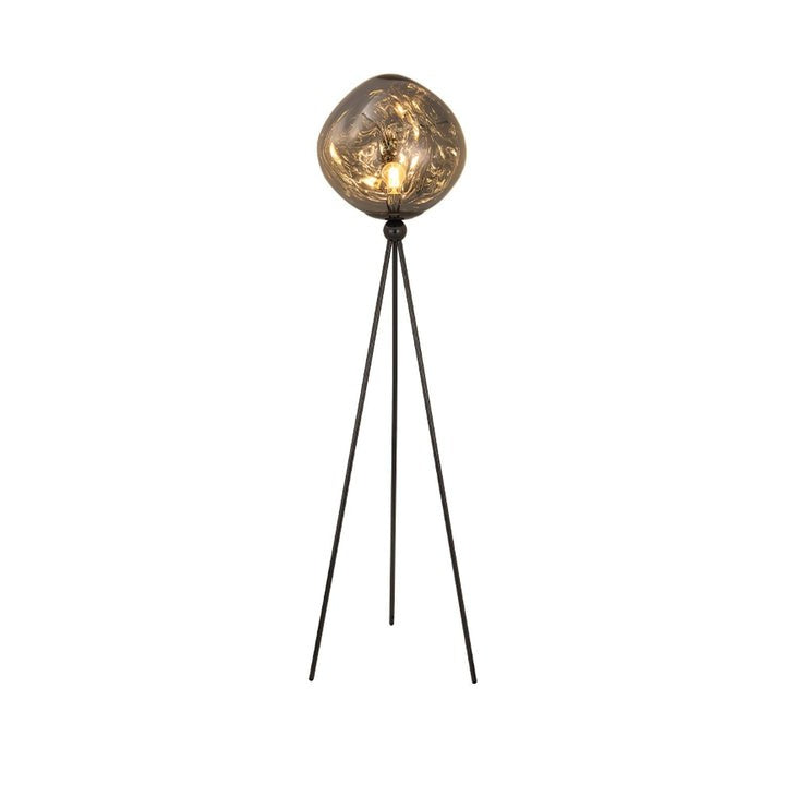 Glowing Lava Rock Tripod Floor Lamp