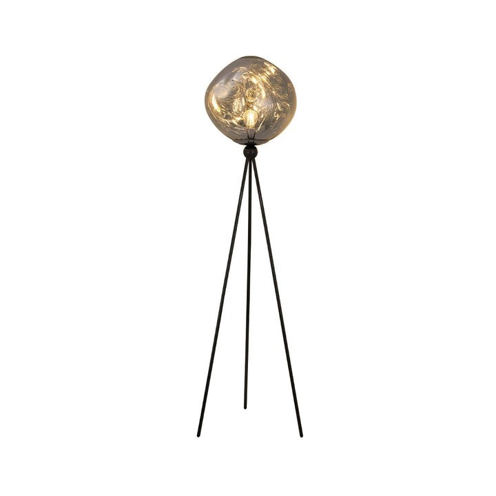 Glowing Lava Rock Tripod Floor Lamp