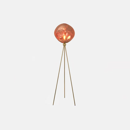 Glowing Lava Rock Tripod Floor Lamp