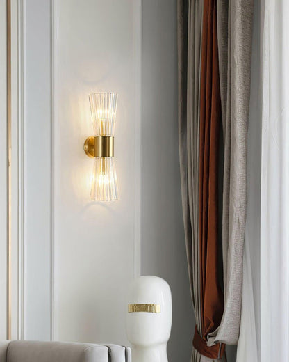Gold Crystal LED Wall Sconce – Modern Transitional Lighting