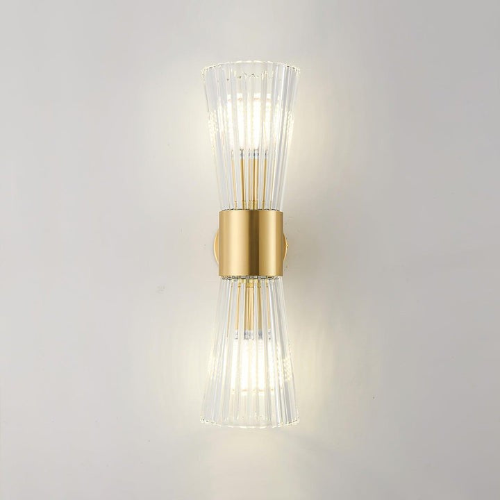 Gold Crystal LED Wall Sconce – Modern Transitional Lighting