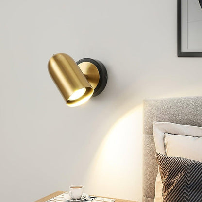 Gold Iron Wall Sconce – Modern Indoor LED Wall Light