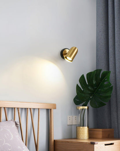 Gold Iron Wall Sconce – Modern Indoor LED Wall Light