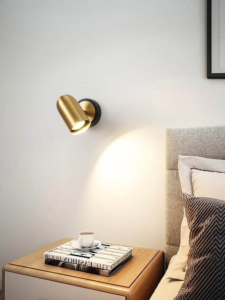 Gold Iron Wall Sconce – Modern Indoor LED Wall Light