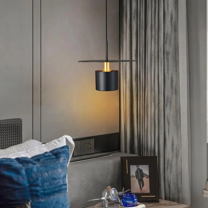 Halo Adjustable Metal Pendant Lamp – Glare-Free LED Ceiling Light
