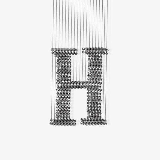 Handcrafted Charcoal Stone & Iron LED Ceiling Chandelier