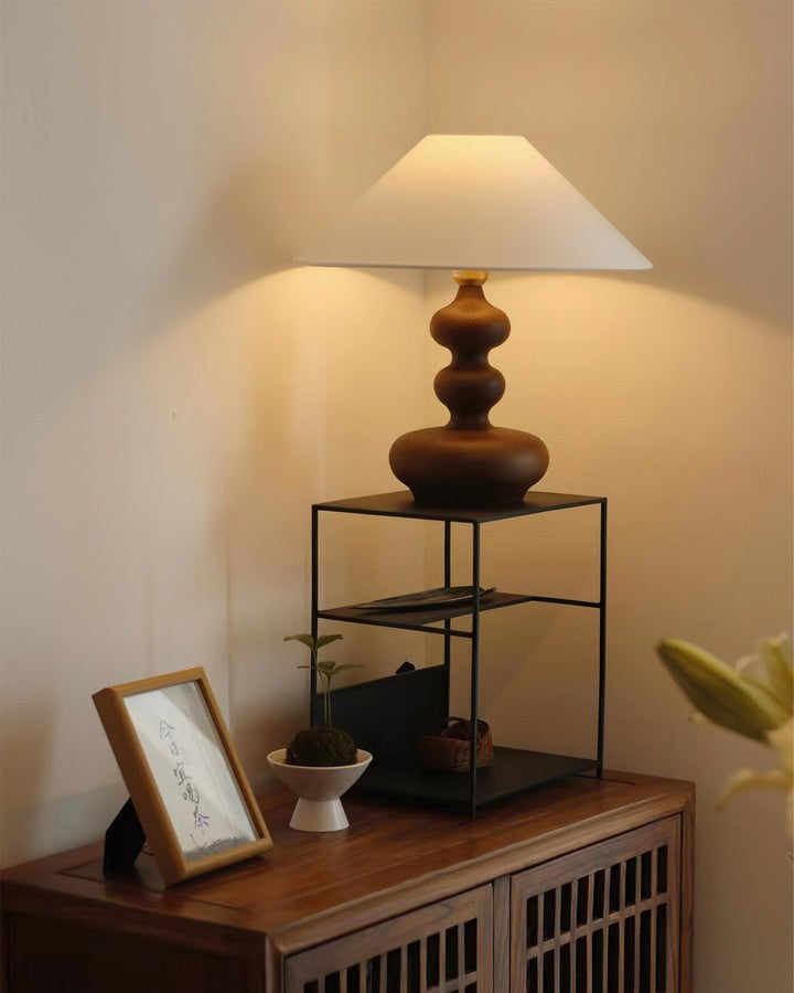 Handcrafted Gourd-Shaped Table Lamp